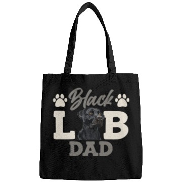 Discover Black Labrador BLACK LAB DAD Labrador Owner Bags