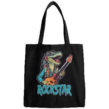 Discover Rockstar Reptile Musician with Electric Guitar Bags