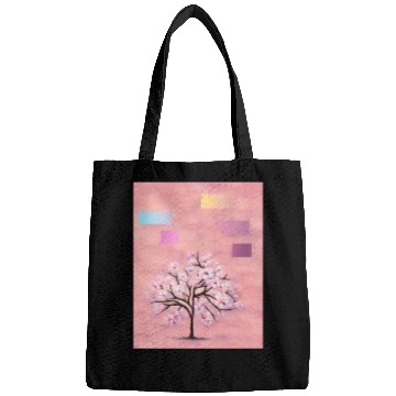 Discover Cherry Blossom Tree, Nature,Green Earth Series Bags