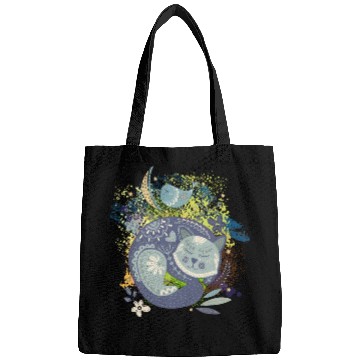 Discover Design Abstract Cat Unique Art Bags
