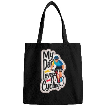Discover My Dad Loves Cycling Bike - Father's Day Bags
