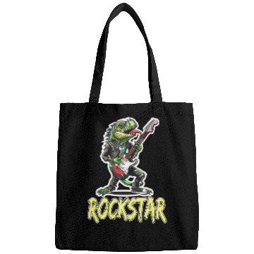 Discover Rockstar Reptile Musician with Electric Guitar Bags