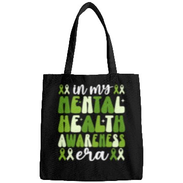 Discover In My Mental Health Awareness Era Groovy Bags