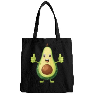 Discover Happy Avocado Thumbs Up Fun Expression Bags