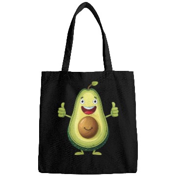Discover Happy Avocado With Thumbs Up Bags