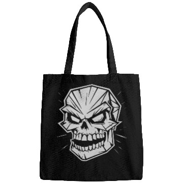 Discover Skull cartoon illustration Bags