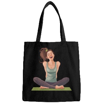 Discover Joyful Yoga Moment Meditation Pose Bags