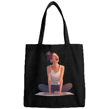 Discover Joyful Yoga Moment Meditation Pose Bags