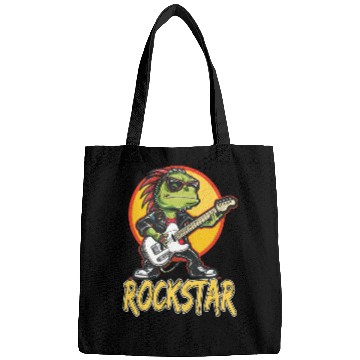 Discover Rockstar Reptile Musician with Electric Guitar Bags
