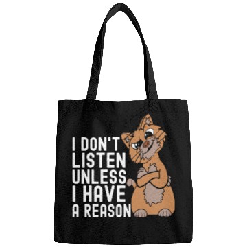 Discover Sassy Ginger Cat Funny Cat Owner Bags
