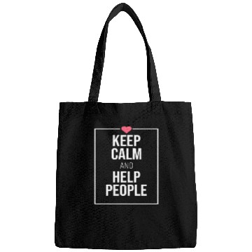 Discover keep calm and help people 1 Bags