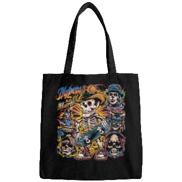 Discover Black Bags with a skeleton band