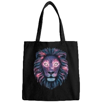 Discover Lion Head with Galaxy Style Bags