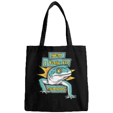 Discover I Talk To Geckos Lizard Gekkota Crested Leopard Bags