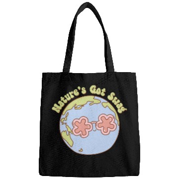 Discover Nature's got Swag Retro Earth Mascot Bags