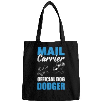 Discover Funny Mailman And Dog Postal Worker Bags
