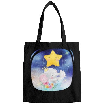 Discover Elephant And Cat Flying Space Using Star Balloon Bags