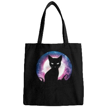 Discover Cosmic Luck Black Cat Bags