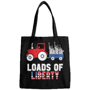 Discover Liberty Tractor Patriotic American Bags