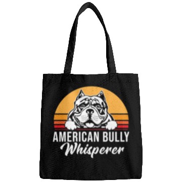 Discover Live Love Bark Retro Vintage American Bully Funny Bags