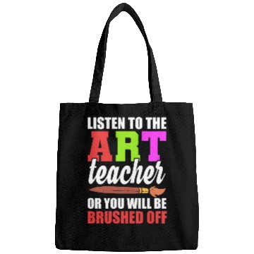 Discover Funny Art Teacher Art Critic Bags