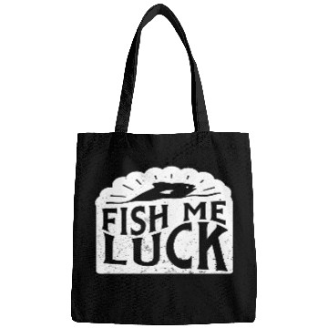 Discover Funny Lake River Fishing Pun Fish Me Luck Boating Bags