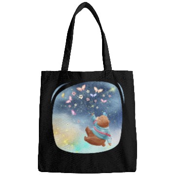 Discover Teddy Bear Up To Sky Using Butterfly Excited Bags