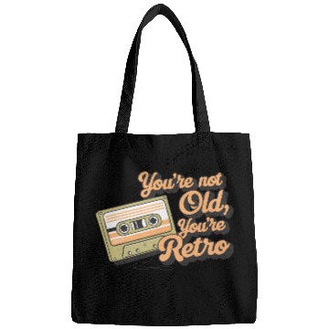 Discover You're Not Old You're Retro Classic Cassette Tape Bags