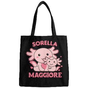 Discover I Will Be Big Sister 2022 For Siblings axolotl Bags