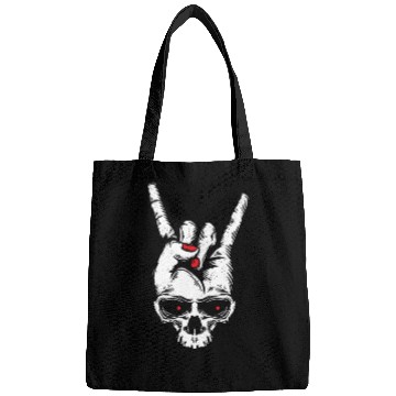 Discover Electric Guitar Skull Rock Horns Bags