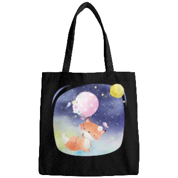 Discover Funny Happy Fox Flying to Sky Using Balloon Bags