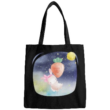 Discover Funny Happy Rabbit Flying to Sky Using Balloon Bags