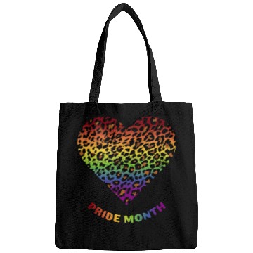 Discover LGBTQ+Pride Month Rainbow Heart Leopard pattern Bags