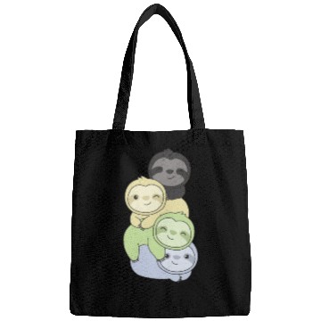 Discover Cassgender Flag Pride Lgbtq Cute Sloth Bags