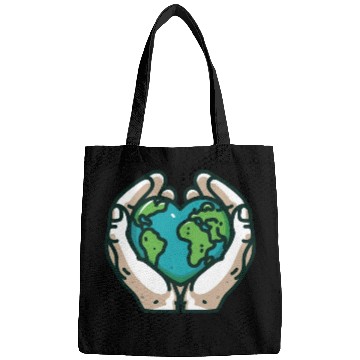 Discover Global Care Hands Embracing Earth Bags