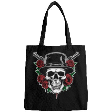 Discover Skeleton Roses Guitar Guns Skull Roses Bags