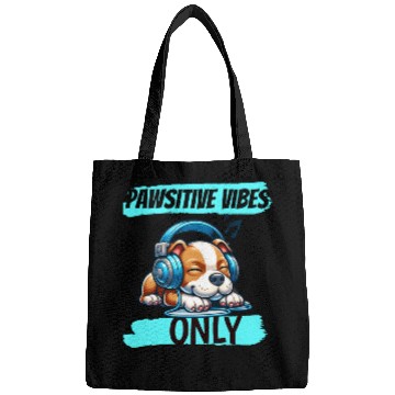Discover Pawsitive vibes only pitbull Bags