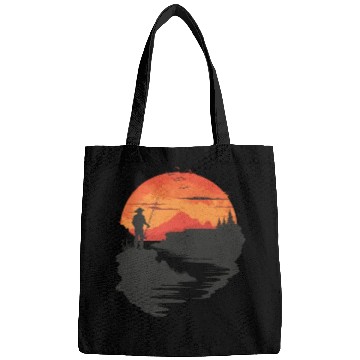 Discover Sunset Fishing Solitude Escape Bags