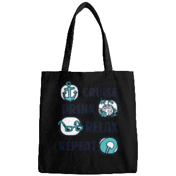Discover Cruise Drink Relax Repeat Cruise Ship Cruise Bags