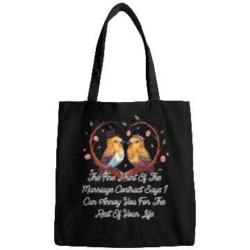 Discover Print of the Marriage Contract Wedding Funny Bags
