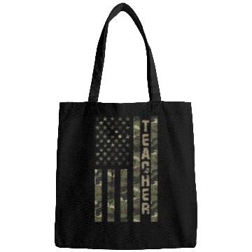 Discover Teacher United States Distressed Camo Bags