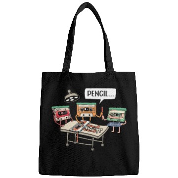 Discover Cassette Tape 80s Music Lover Bags