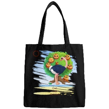 Discover Unique Creative Cute O Alphabet Owl Oak Ostrich Bags