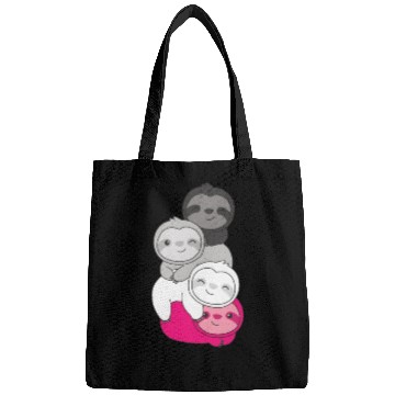 Discover Gynephilia Flag Pride Lgbtq Cute Sloth Bags