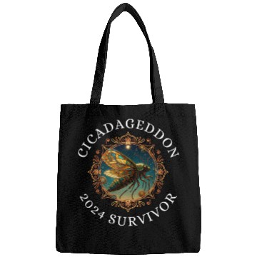 Discover Cicadageddon Invasion Tour 2024 Funny Cicada Event Bags