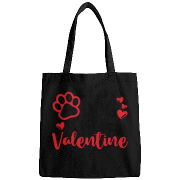 Discover My Dog Is My Valentine Bags