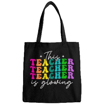 Discover This Teacher Is Glowing Hello Summer Bags