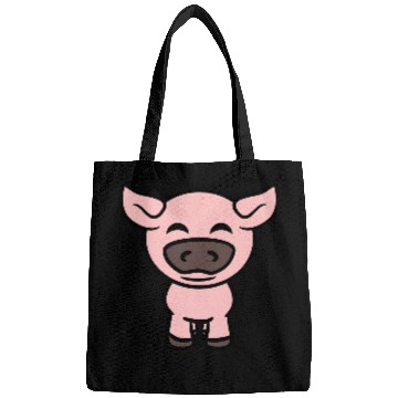 Discover Little cute piggy pig piglet cartoon animal love Bags