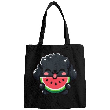 Discover Summery Poodle with Watermelon Bags