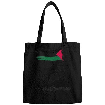 Discover free palestine standing flag silhouette Bags
